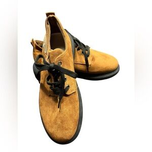 Christian‎ Laurier Men’s Brown Faux Suede Shoes Lace Up Thick Sole EU 44